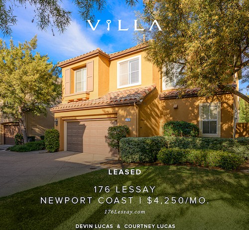 LEASED IN DAYS AT FULL PRICE | 176 Lessay | Newport Coast