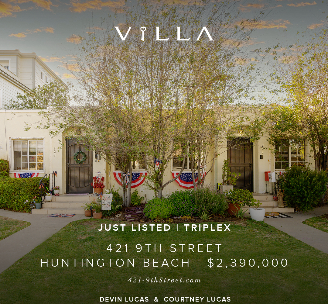 FOR SALE | 421 9th. Street, Huntington Beach | Triplex | $2,390,000