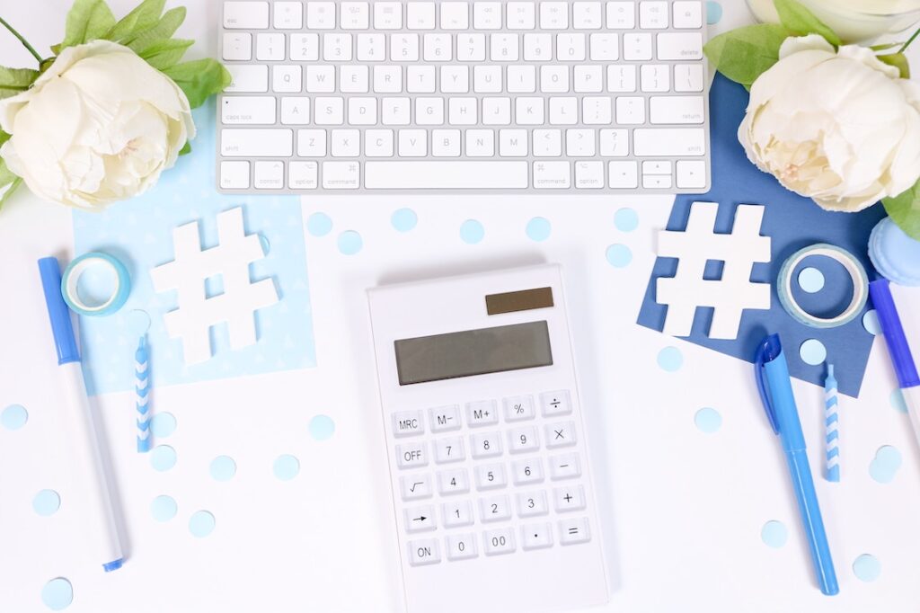 calculator and computer keyboard