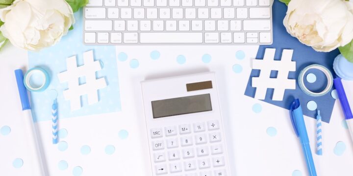 calculator and computer keyboard