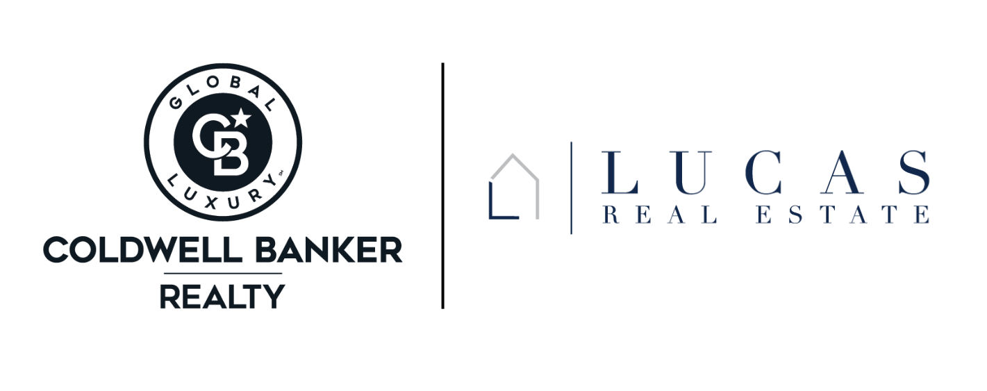 Coldwell Banker Global Luxury logo along side the Lucas Real Estate Group logo
