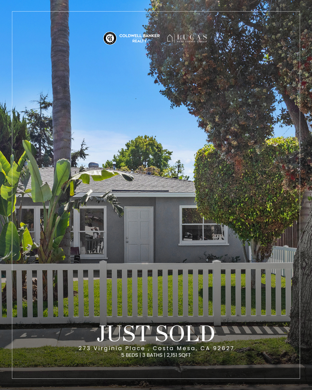 SOLD | 273 Virginia Place | Eastside Costa Mesa | $2,100,000